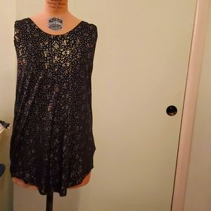 Sparkly tunic top.